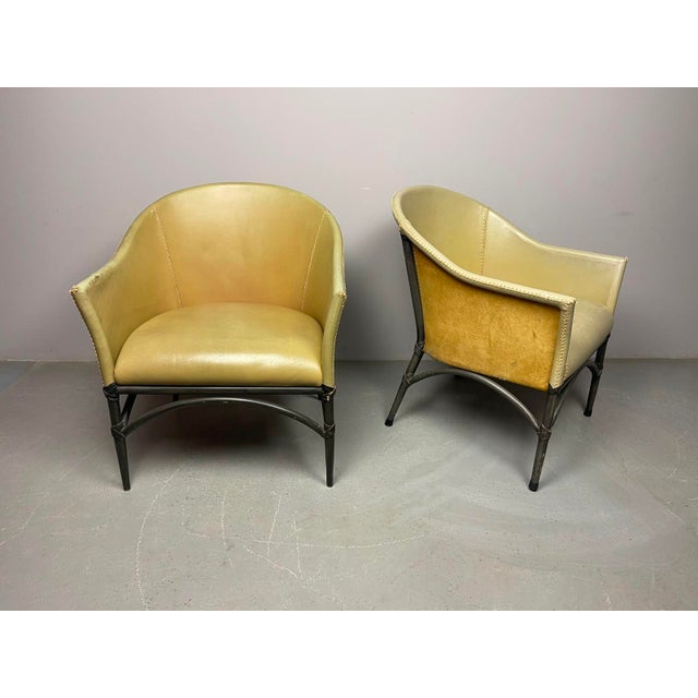 Mid-Century Modern Leather Dining Chairs by Antonio Budji Layug, Philippines, 1970s, Set of 2 For Sale - Image 6 of 18