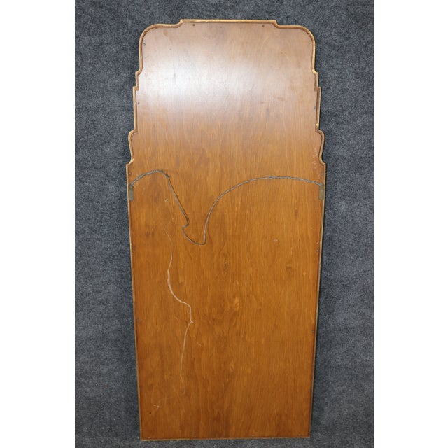 Hollywood Regency Style Carved Gilt Beveled Glass Mirror Attr. Friedman Brothers For Sale - Image 9 of 9
