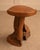 Vintage Brutalist Brown Stool, 1950s For Sale - Image 4 of 8