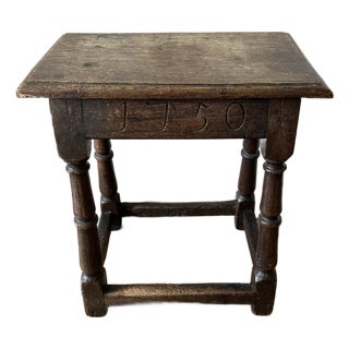 18th Century Oak Joint Stool For Sale
