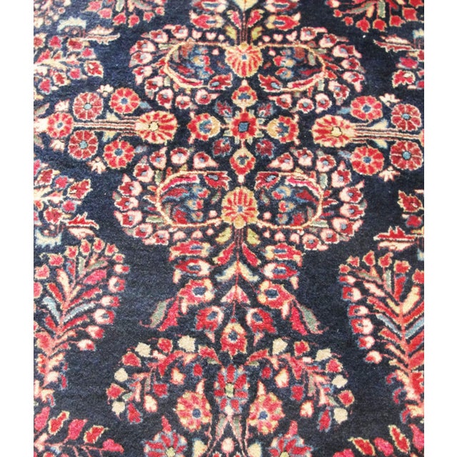 Early 20th Century Antique Persian Mohajeran Sarouk Rug, 3'5" X 4'11" For Sale - Image 5 of 9