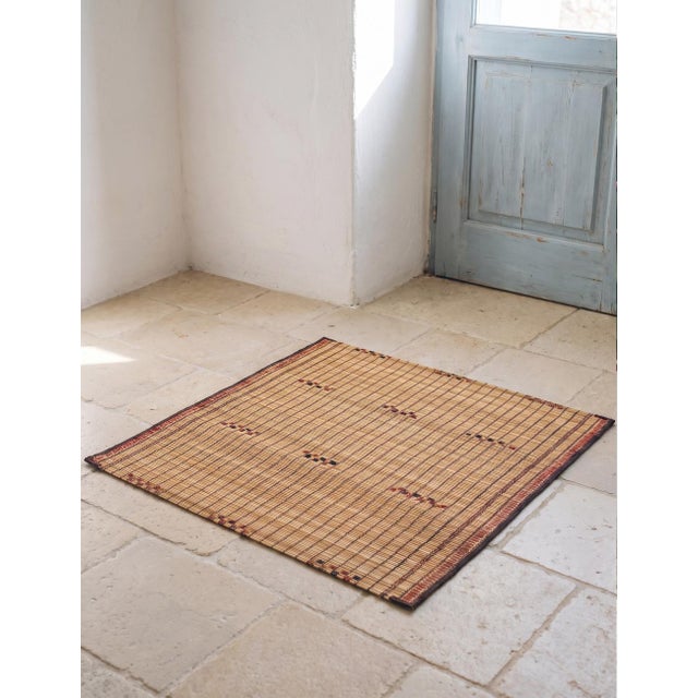 Tribal Mauritanian Mat - 3.8 X 3.3 Ft For Sale - Image 3 of 7