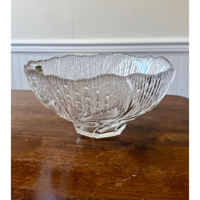 Mid 20th Century Lausitizer Glas 24% Lead Crystal Bowl For Sale - Image 11 of 12