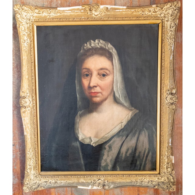 We are selling this 18th century English portrait of a lady. This painting of a lady is attributed to English painter or...