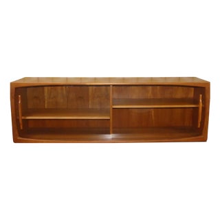 Danish Teak Wall-Mounted Display Cabinet from Dyrlund, 1960s For Sale
