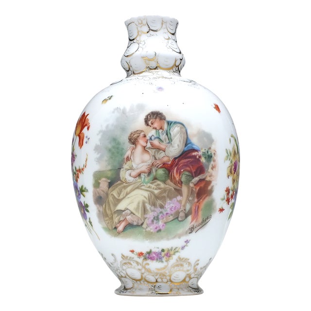 Antique Porcelain Vase by C.G. Schierholz & Sohn, 1890s For Sale