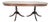 Antique Regency Walnut Table with Brass Lion Paws, 1920 For Sale