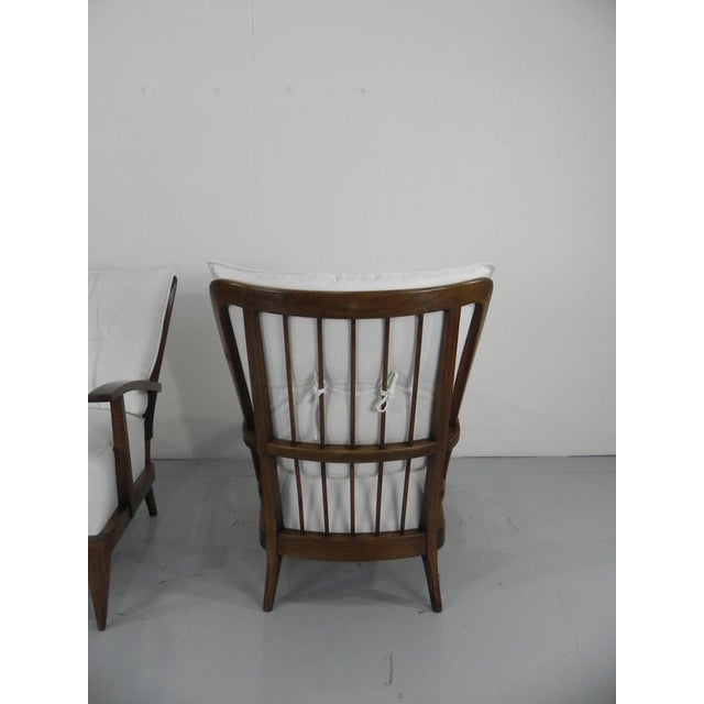 Wood Mid-Century Armchairs by Paolo Buffa, 1950, Set of 2 For Sale - Image 7 of 15