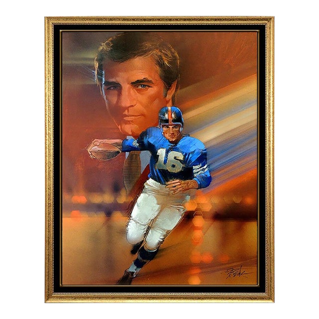Mid 20th Century Hall of Famer Frank Gifford, Bob Peak For Sale