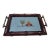 Chinoiserie Faux Bamboo Needlepoint Tray For Sale