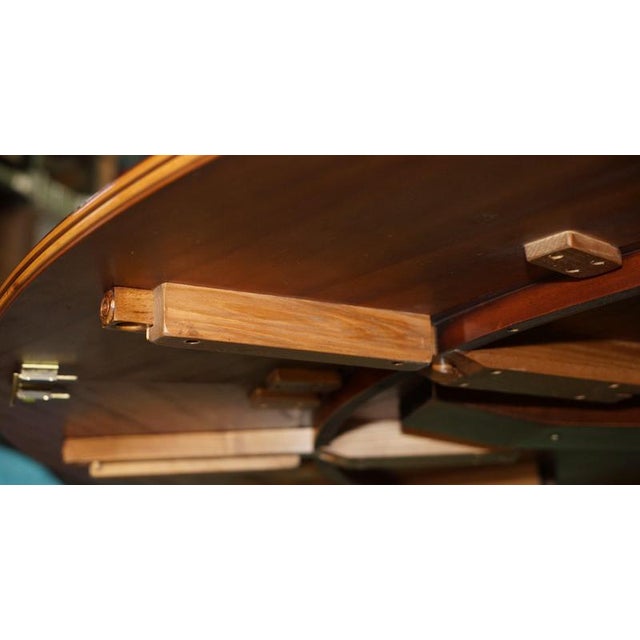 Burr Walnut Jupe Extending Dining Table with Leaf Box from Bevan Funnell For Sale - Image 14 of 18