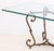 Metal Mid-Century Modern Glass Top Wrought Iron Dining Table For Sale - Image 7 of 9