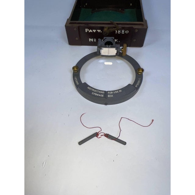 English British Military World War II Azimuth Circle in Box For Sale - Image 3 of 12