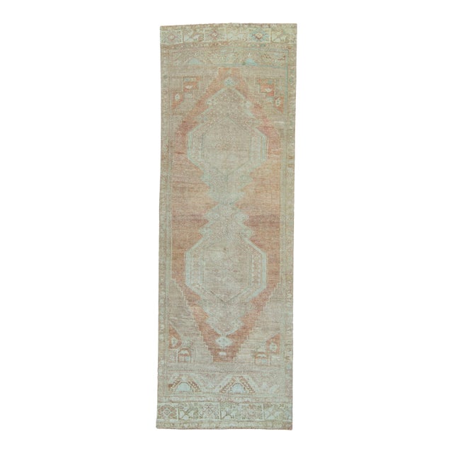 Turkish Vintage Rug 3'8" x 10'9" #20655 For Sale