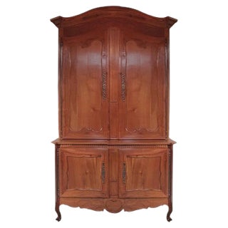 Louis XV 2-Body Buffet in Cherry For Sale