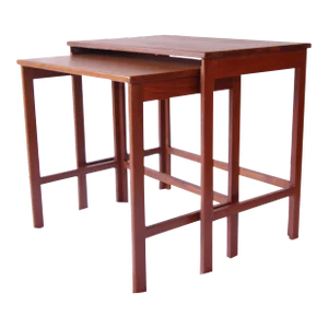 1950s Mid Century Danish Modern Nesting Tables by Peter Hvidt for France and Daverkosen - Set of 2