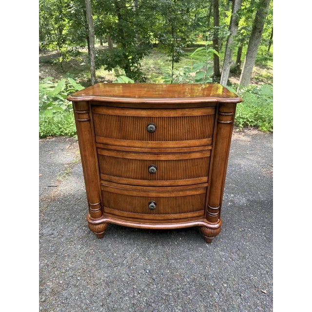 Drexel Heritage Late 20th Century Pair of Drexel’s Accents Francais Collection Nightstands/ Chest of Drawers For Sale - Image 4 of 17