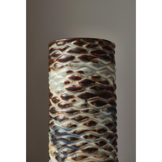 Royal Copenhagen Scandinavian Modern Stoneware Vase attributed to Axel Salto for Royal Copenhagen, 1960s For Sale - Image 4 of 13