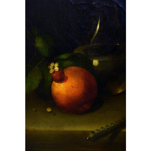 Salvatore Marinelli, Still Life with Citrus, 1990s, Oil on Canvas For Sale - Image 3 of 6