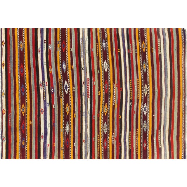 1950s Turkish Kilim Rug For Sale In Los Angeles - Image 6 of 6