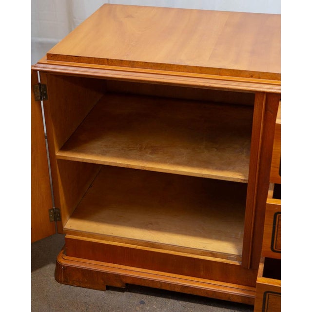 Art Deco Swedish Burlwood Sideboard, C. 1930s For Sale - Image 4 of 16