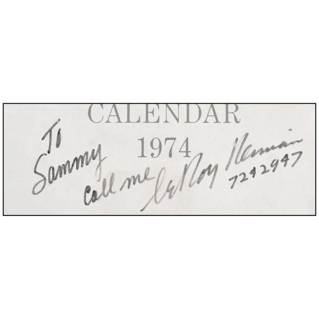 1970s 1974 LeRoy Neiman Calendar Cover Modern Blue Poster LeRoy Neiman For Sale - Image 5 of 6