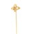Antique Art Nouveau 14k Gold & Jade Green Glass Stickpin For Sale In Philadelphia - Image 6 of 12