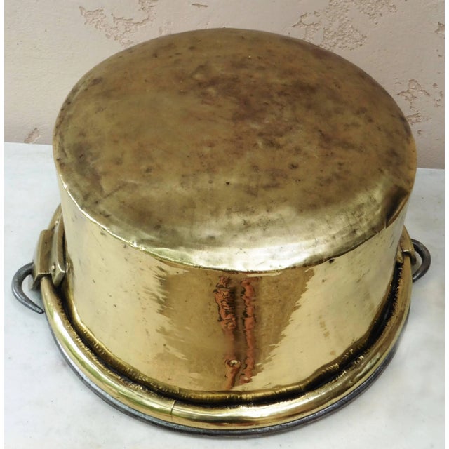 Early 19th Century French Yellow Copper Cauldron For Sale - Image 4 of 6