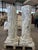 Grand Fluted Verde Alpi Marble Columns on Stepped Bases, Set of 2 For Sale - Image 9 of 9