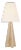 Kelly Wearstler by Visual Comfort Signature Crue 34" Table Lamp in Natural Maple with Linen Shade For Sale