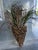 Palecek Vintage Palecek Faux Rattan Wall Planters With Faux Grasses - A Pair For Sale - Image 4 of 11