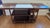 1970's era bamboo and solid wood rolling bar cart, server, sideboard, or buffet featuring an expandable top. Genuine...