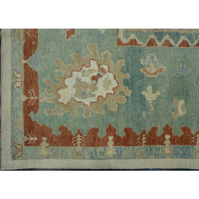 Turkish Oushak Rug 13'7" x 20'8" #18525 For Sale - Image 4 of 8