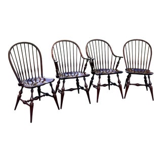 e.r. Buck Maple Windsor Chairs - Set of 4 For Sale