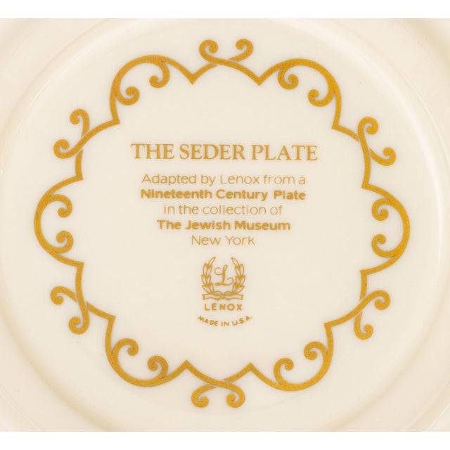 Judaica Ceramic Passover Seder Plates, 3 For Sale - Image 11 of 16