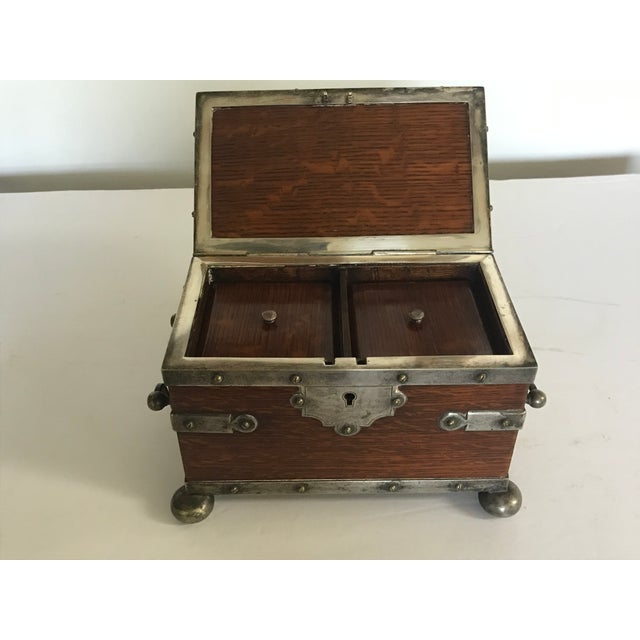 Size: 8.5 width measuring top of box 5 inches depth without the feet 5 inches high without the feet Add an inch to each...