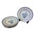 Late 20th Century Chinoiserie Rice Dinner Plates - Set of 6 For Sale