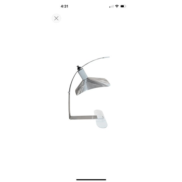 Italian Modern Sculptural Chrome Lamp For Sale - Image 17 of 17
