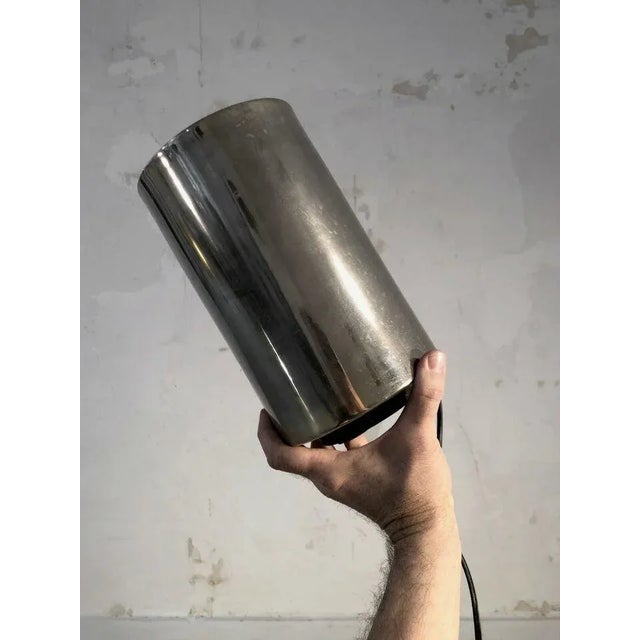 Cylindrical Corfou Table Lamps Saint-Germain Lumière Edition, France, 1980s, Set of 2 For Sale - Image 5 of 10