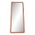 Custom Modern Minimal Walnut Wall Mirror For Sale