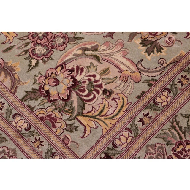 Shabby Chic Art Nouveau William Morris Basarabian Wool Rug 8.11 X 11.10 For Sale - Image 3 of 10