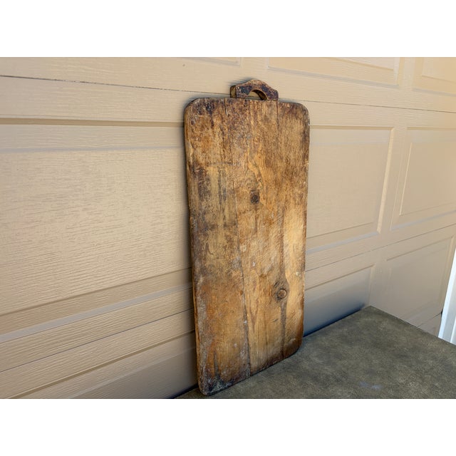Late 19th Century French Primitive Wooden Bread Board With Original Patina For Sale - Image 4 of 10