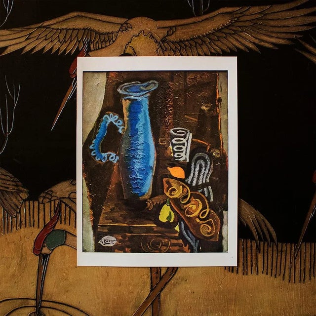 The School of Paris 1940s After Georges Braque "The Blue Vase", Large First Edition Period Full-Color Print For Sale - Image 3 of 6