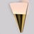 White Cone Shaped White Opaque Glass Wall Light attributed to Glashütte Limburg, 1970s For Sale - Image 8 of 14