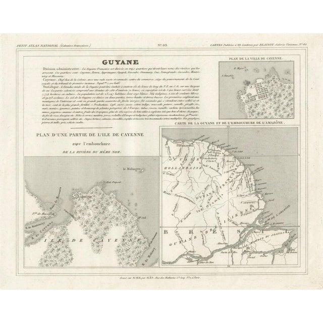 Map of French Guiana and Suriname and Cayenne, 1820 For Sale - Image 6 of 7