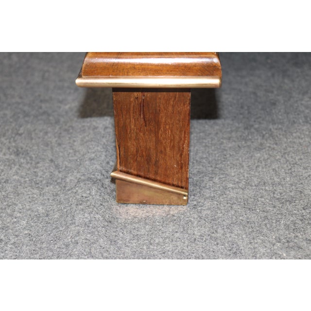 Jules Leleu French Art Deco Bronze Mounted Dining Table Attributed to Jules Leleu For Sale - Image 4 of 16