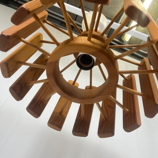 Mid-Century Modern Scandinavian Pine Suspension, 1970s For Sale - Image 15 of 16