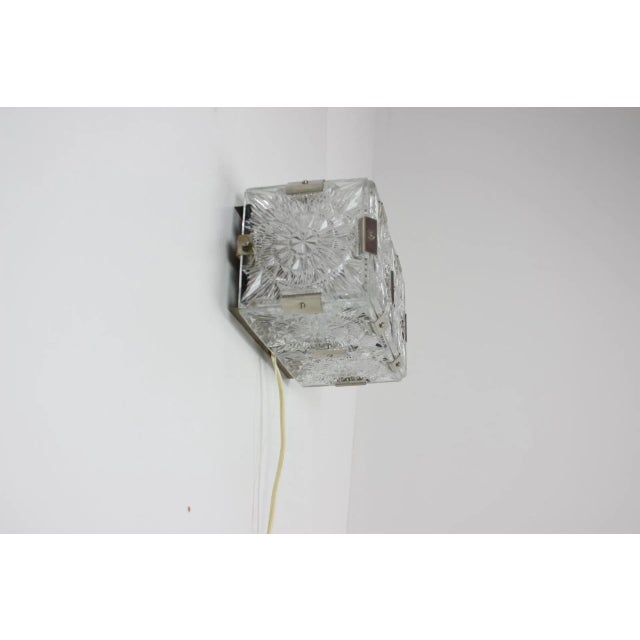 Mid-Century Wall Lamp from Kamenický Šenov, 1970s For Sale - Image 3 of 14