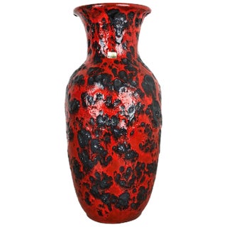 Large Pottery Fat Lava Multi-Color 239-41 Vase from Scheurich, 1970s For Sale