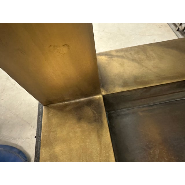 1980s Late 20th Century Annabelle Selldorf Solid Bronze Console Table For Sale - Image 5 of 10